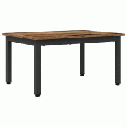 VidaXL Table basse Bois ancien 70 x 50 x 36 cm Bois d'ingénierie Modèle Helios Compact Plus - 892570