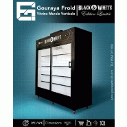 Vitrine réfrigérée standard BLACK & WHITE - Série limitée - 1.50m et 2.00m - Design unique et étales amovibles Vitrine réfrigérée standard BLACK & WHITE - Série limitée - 1.50m et 2.00m - Design unique et étales amovibles