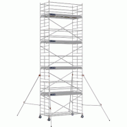 Échafaudage roulant aluminium DOCKER 150 version lisses - Hauteur de travail : 9,90 m - DUARIB - 7230080 Échafaudage roulant aluminium DOCKER 150 version lisses - Hauteur de travail : 9,90 m - DUARIB - 7230080