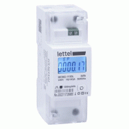 Compteur d'énergie monophasé 100A direct sortie impulsions. - LETTEL - MCM2-1100L Compteur d'énergie monophasé 100A direct sortie impulsions. - LETTEL - MCM2-1100L