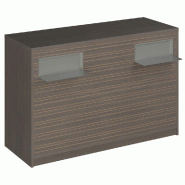 Comptoir Vertigo H T04 dble nat. L150cm - 3 tab.Coulis. 6tab.Amovib noyer foncé