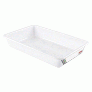 GASTROLAND Bac plat HACCP GILAC  5 Litres - Blanc - blanc 3701666000249