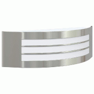 Helloshop26 - Applique murale extérieure design minimaliste 32 x 10 x 10 cm éclairage durable en acier inoxydable argenté 02_0056523 - argenté 300