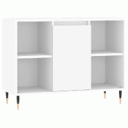 Helloshop26 - Armoire de salle de bain design industrielle rangement flexible 80 x 33 x 60 cm en bois d'ingénierie blanc 02_0049049 - blanc Bois mass