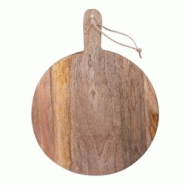 Planche à découper ronde avec manche 50 cm - Bois de manguier - Table Passion - Baija - Marron Planche à découper ronde avec manche 50 cm - Bois de manguier - Table Passion - Baija - Marron