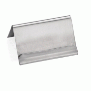 Porte-carte 6 x 4,5 cm H 3,5 cm inox lot de 12 - Was Germany - multi-matériau 4044925162173