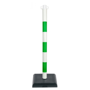 Poteaux sur socles avec crochets pour chaines - PTPVCVTBC-NV01_0