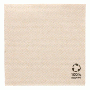 Serviette en papier gaufré recyclé naturel 2 plis 20x20cm - par 2400