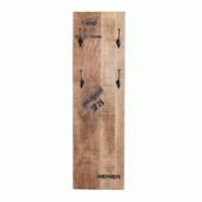 SIT Möbel Porte-manteau mural | 3 patères doubles | Manguier naturel | Ferrures noires | L 35 x P 8 x H 110 cm - multicolore Bois massif 01963-04 SIT Möbel Porte-manteau mural | 3 patères doubles | Manguier naturel | Ferrures noires | L 35 x P 8 x H 110 cm - multicolore Bois massif 01963-04