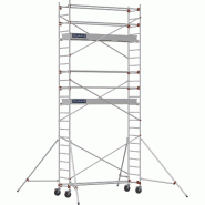 Échafaudage roulant aluminium AL 255 version standard - Hauteur de travail : 6,90 m - DUARIB - 613815 Échafaudage roulant aluminium AL 255 version standard - Hauteur de travail : 6,90 m - DUARIB - 613815