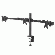 Bras de moniteur Hama pour 3 moniteurs 13-27 pouces réglable en hauteur - 4047443469090