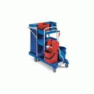 Chariot de menage morgan 225 2x12l+2x15l roue standard sans presse (0702010mp)