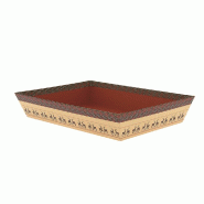 Corbeille carton rectangulaire "Edimbourg" 26x20x5cm - par 48