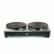 Crêpière à gaz double - Ø 40 cm - CONFORT - Régulation manuelle | Krampouz - CRCH8MA-KR