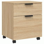 Décoshop26 - Caissons à tiroirs meuble de bureau mobile sur rourlettes MDF couleur chêne sonoma 45 x 38 x 54 cm DEC024563 - 3000254774679 Décoshop26 - Caissons à tiroirs meuble de bureau mobile sur rourlettes MDF couleur chêne sonoma 45 x 38 x 54 cm DEC024563 - 3000254774679