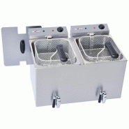 Friteuse de table électrique 2x8 litres + robinet - Diverso - 0605848054286