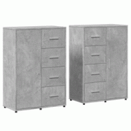 Helloshop26 - Buffet bahut commode armoire meuble de rangement organisateur cuisine salle de séjour salons lot de 2 60 x 31 x 84 cm 02_0036861 - 3000 Helloshop26 - Buffet bahut commode armoire meuble de rangement organisateur cuisine salle de séjour salons lot de 2 60 x 31 x 84 cm 02_0036861 - 3000