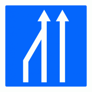 Panneau indication réduction du nombre de voies C28-2 - WP Signalisation - résine thermoplastique, éco-responsable Panneau indication réduction du nombre de voies C28-2 - WP Signalisation - résine thermoplastique, éco-responsable