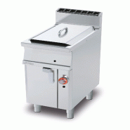 Redcook Friteuse à gaz 1 cuve 18 LT. Structure en acier inoxydable. Dimensions 40x70,5 h90 cm. Modèle F18-74G - 2079