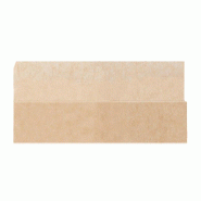 Sachet ingraissable wraps papier ouvert 2 côtés 13x22 cm brun - par 500