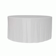 Zown Housse lisse pour table Planet150 – Blanc - blanc polyester SPTTP-00362