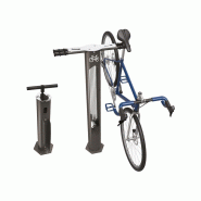 Station de réparation et de gonflage avec suspensions pour 2 vélos - Outils inclus - Dimensions 1370x752x216 mm - AMSTERDAM