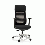 Chaise de bureau / chaise bureau ASGON tissu noir hjh OFFICE - noir polyester 640220