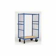 Chariot 2 côtés grand format - Dimensions utiles 1000 x 680 mm - Charge jusqu'à 500 kg - Marque Rolléco Chariot 2 côtés grand format - Dimensions utiles 1000 x 680 mm - Charge jusqu'à 500 kg - Marque Rolléco
