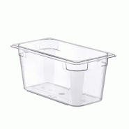 Contenant en polycarbonate Araven GastroNorm Basic GN 1/3 - 5,5 litres - 32,5 x 17,6 x 15 cm (hauteur) - transparent Polycarbonate 8411777940277