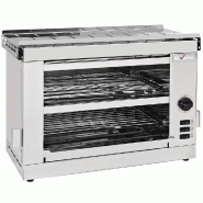 Diamond - Toaster-salamandre 2 étages, avec minuterie - réf. WR-TSE2-D - inox AKS-WR-TSE2-D