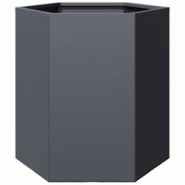 Helloshop26 - Jardinière bac lit surélevé plantes fleurs terrasse jardin hexagone 46 x 40 x 45 cm acier anthracite 02_0038642 - 3000214053899 Helloshop26 - Jardinière bac lit surélevé plantes fleurs terrasse jardin hexagone 46 x 40 x 45 cm acier anthracite 02_0038642 - 3000214053899
