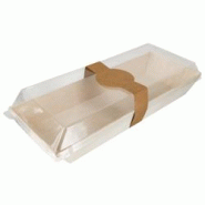 Packnwood FHC - 100Pcs - Barquette rectangulaire en bois "Samouraï" - 215x85x28 - marron 210SAMBQ215 Packnwood FHC - 100Pcs - Barquette rectangulaire en bois "Samouraï" - 215x85x28 - marron 210SAMBQ215