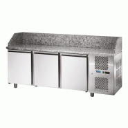 SOFRACA Table À Pizza Gn 1/1 - Dessus Granit - 3 Portes - Réf:TPZ3 - TPZ3