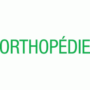 Sticker texte orthopédie vert - vinyle adhésif polymère M1 - 12.7x64.8 cm