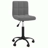 VidaXL Chaise pivotante à manger Gris foncé Velours Modèle Orion Office Élégance - 3087597