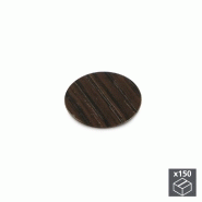 LOT DE 150 PASTILLES ADHÉSIVES EMUCA D. 20 MM FINITION WENGUÉ 4026683 LOT DE 150 PASTILLES ADHÉSIVES EMUCA D. 20 MM FINITION WENGUÉ 4026683