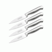 Ensemble de 4 Couteaux d'office en inox 20 cm en tout Nirosta Star - gris Acier inoxydable 18/10 3176239932058 Ensemble de 4 Couteaux d'office en inox 20 cm en tout Nirosta Star - gris Acier inoxydable 18/10 3176239932058