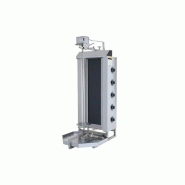 Gril à kebab électrique professionnel – 5 brûleurs – 80 kg – moteur haut – 70 x 60 cm – Réf. AKS-SGS-DS-43 - AKS-SGS-DS-43