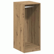 Helloshop26 - Armoire moderne espace de rangement intérieur 41 x 48 x 102 cm avec 3 étagères design épuré en bois chêne artisanal 02_0052522 - B