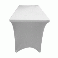 Housse pour table rectangulaire Nimes 183x76x74cm - blanche