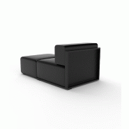 Module chaise-longue central THE FACTORY - noir