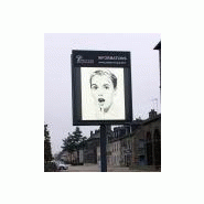 Panneaux d'affichage extérieur médiaflex evolution - monochrome diodes blanches 128x128 - 16384 pixels