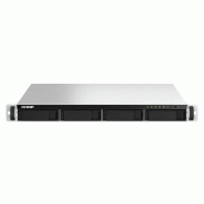 QNAP TS-464U-RP NAS Rack (1 U) Intel® Celeron® N5095 8 Go DDR4 0 To QNAP Turbo System Aluminium, Noi