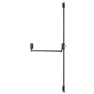 SERRURE ANTIPANIQUE 2/3 POINTS HAUT ET BAS RÉVERSIBLE LAQUÉ NOIR PORTE MAXI 1150 MM