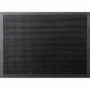 Tapis d'extérieur en caoutchouc noir - picots flexibles 60x80cm - Résistant au gel, froid et UV