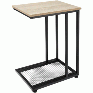 Tectake Table d’appoint ETON 48x35x66cm - Bois clair industriel, Chêne Sonoma - 404203 - marron Bois manufacturé 404203 Tectake Table d’appoint ETON 48x35x66cm - Bois clair industriel, Chêne Sonoma - 404203 - marron Bois manufacturé 404203