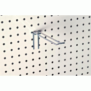 Broche double L30cm pour fond perforé Hermès - zingué - paquet de 10