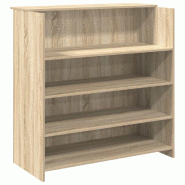 Bureau de réception Chêne Sonoma 100x50x103,5 cm Bois d'ingénierie Modèle Atlas Master Minimal - 8721158629333