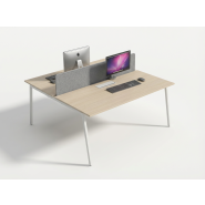 Bureau double LESS -A-M 2 PER L. 160 H. 74 P. 160 cm