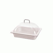 Cloche gastronorme en polycarbonate transparent 1/2 33x27x14,5cm
